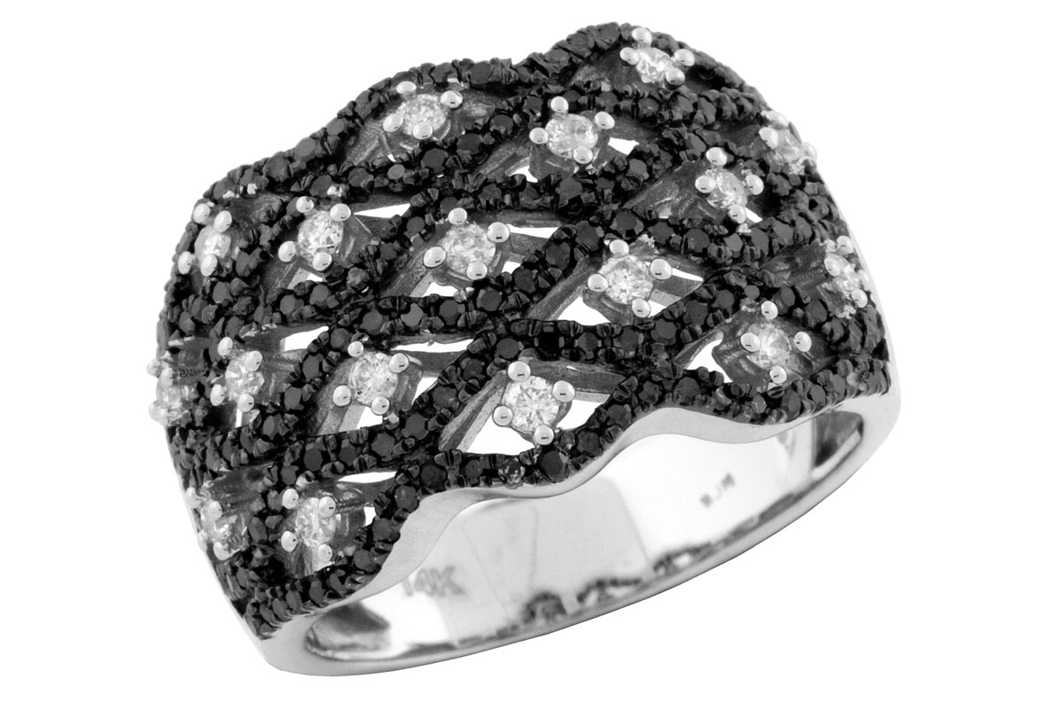 BLACK DIAMOND & DIAMOND RING