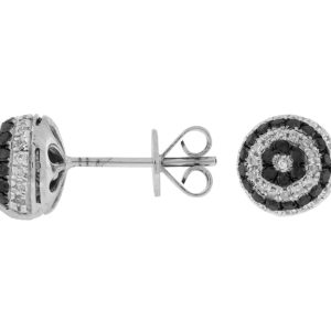 DIAMOND &BLACK DIAMOND EARRING