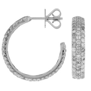 DIAMOND HOOPS 20MM