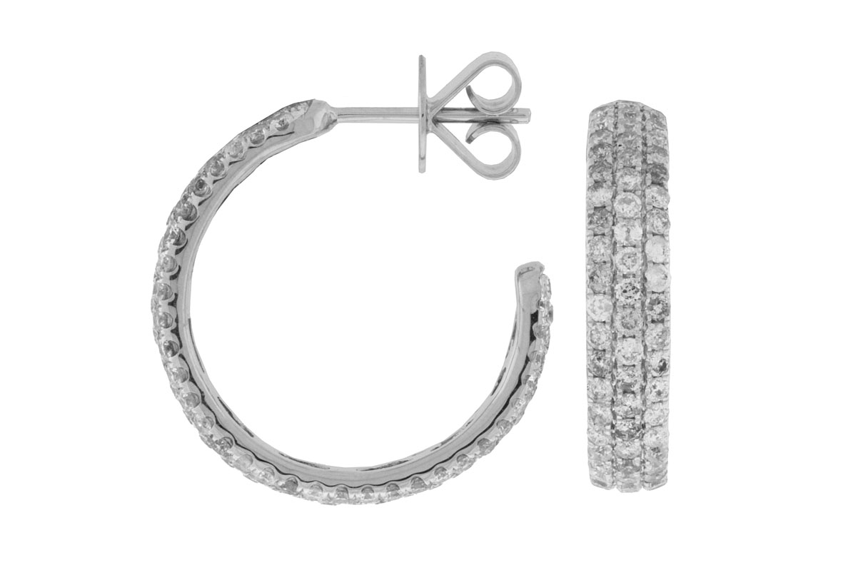 DIAMOND HOOPS 20MM