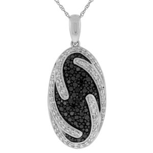 BLACK DIAMOND & DIA PENDANT