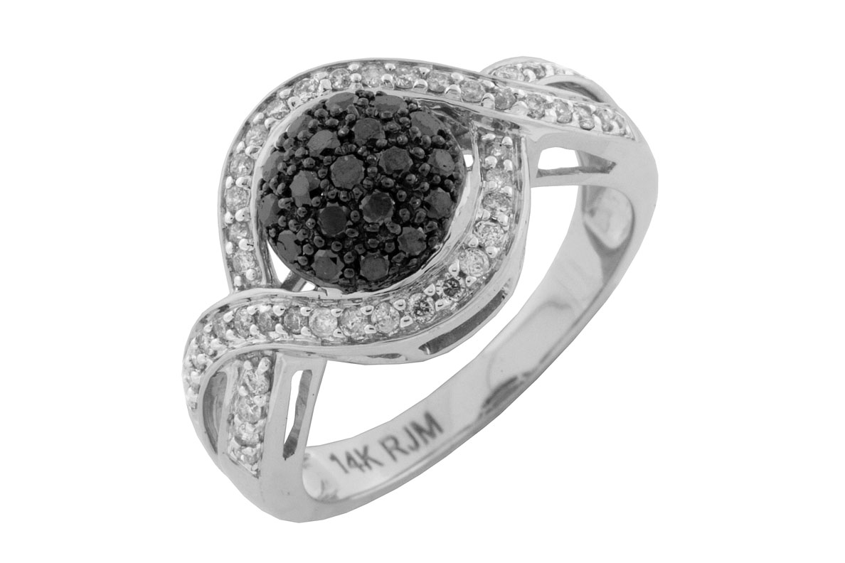 BLACK DIAMOND & DIAMOND RING