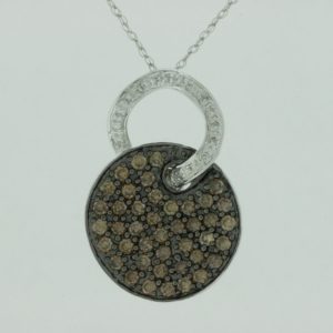 DIAMOND &MOCHA DIAMOND PENDANT