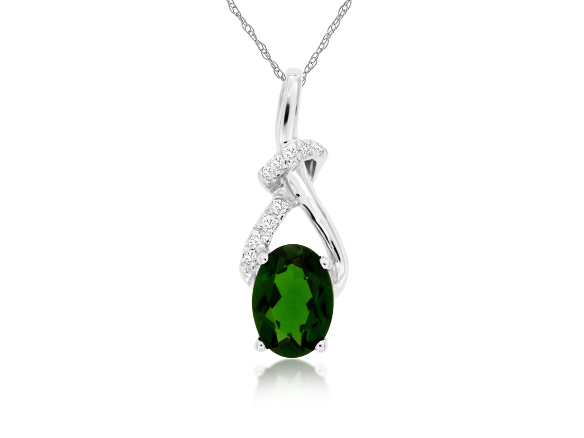 RUSSALITE & DIAMOND PENDANT