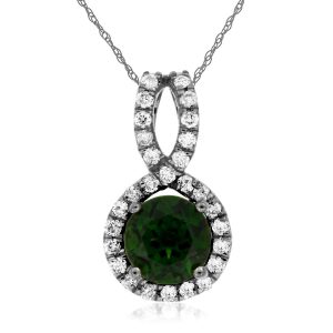 RUSSALITE & DIAMOND PENDANT