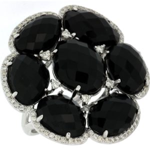 ONYX & DIAMOND RING