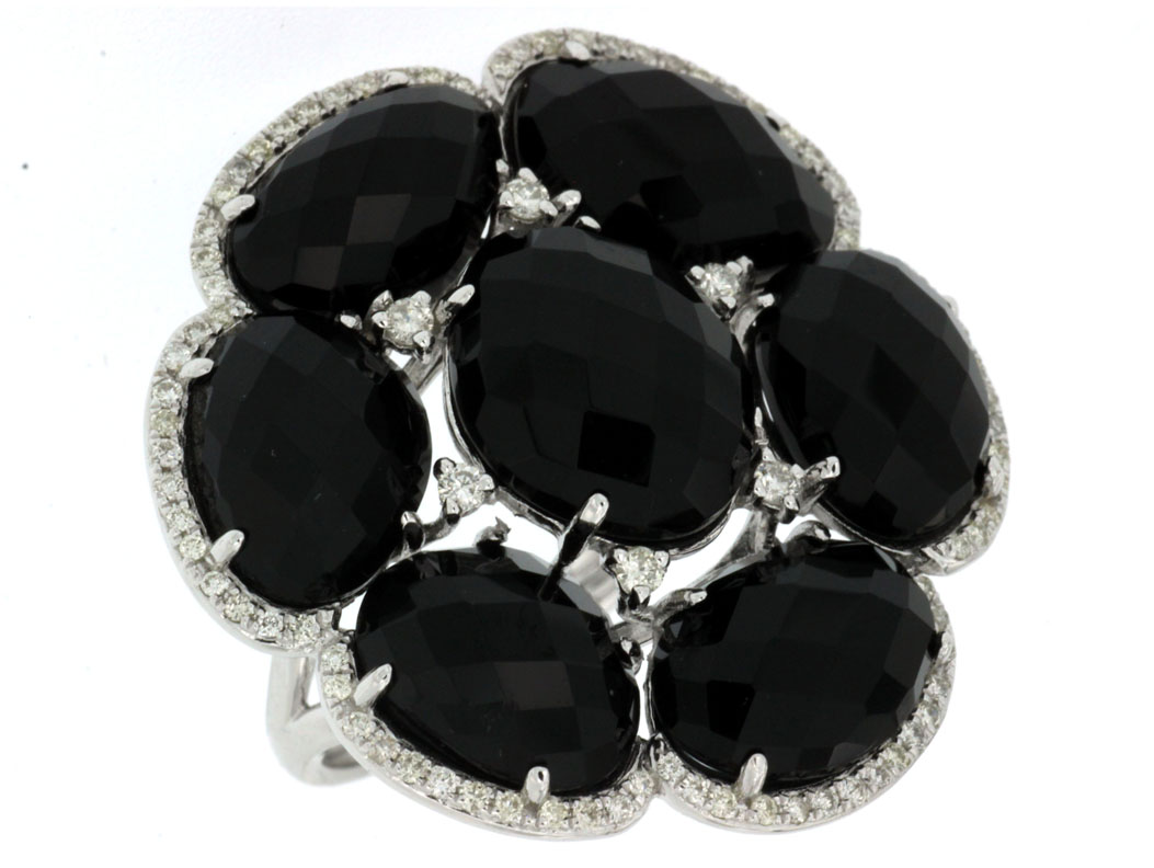 ONYX & DIAMOND RING