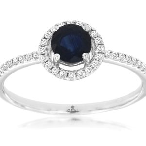 SAPPHIRE & DIAMOND RING