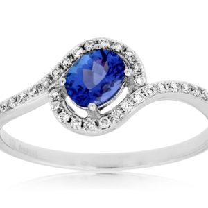 TANZANITE & DIAMOND RING