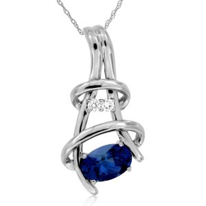 TANZANITE & DIAMOND PENDANT