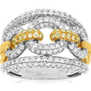 YELLOW DIAMOND & DIAMOND RING