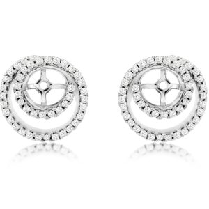 DIAMOND EARRING JACKETS 6MM