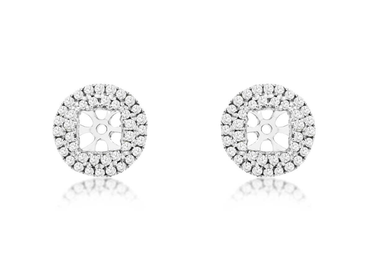 DIAMOND EARRING JACKETS 4MM