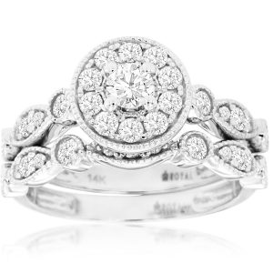 DIA ENGAGEMENT & WEDDING SET