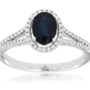 SAPPHIRE & DIAMOND RING