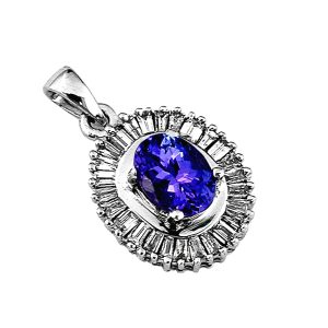 TANZANITE & DIAMOND PENDANT