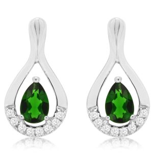 RUSSALITE & DIAMOND EARRING