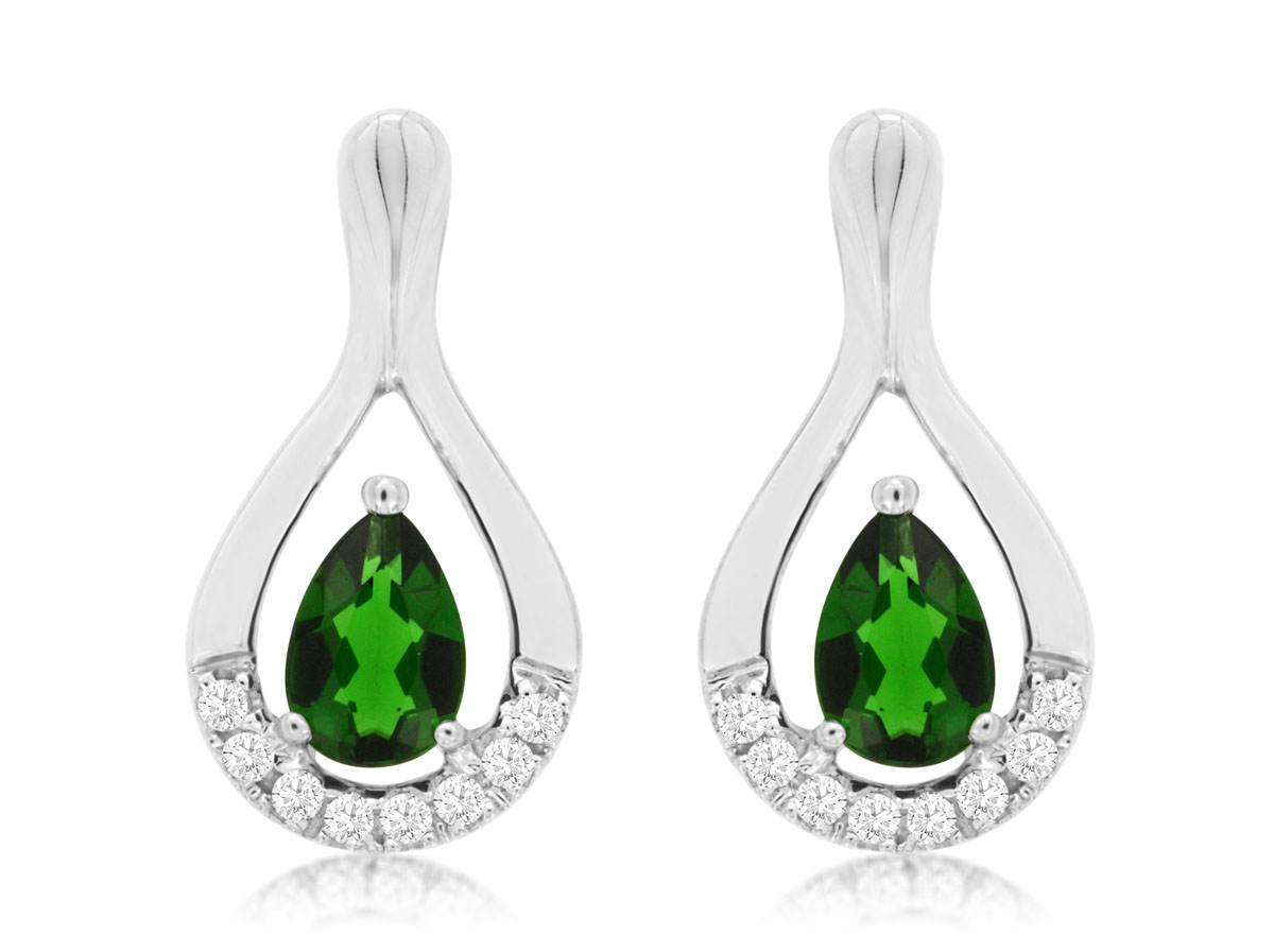 RUSSALITE & DIAMOND EARRING