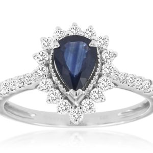 SAPPHIRE & DIAMOND RING