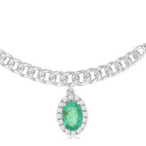 EMERALD & DIAMOND NECKLACE
