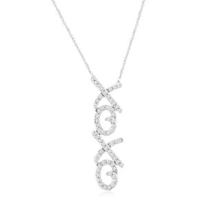 DIAMOND LOVE XOXO NECKLACE