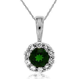 RUSSALITE & DIAMOND PENDANT