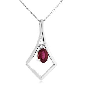 RUBY & DIAMOND PENDANT