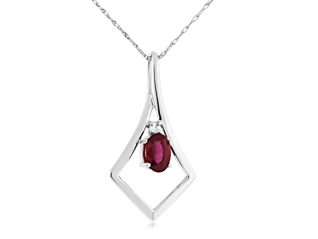 RUBY & DIAMOND PENDANT
