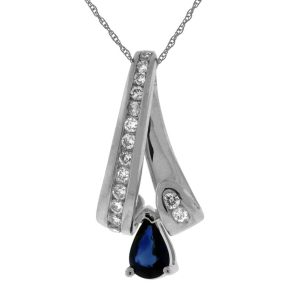 SAPPHIRE & DIAMOND PENDANT