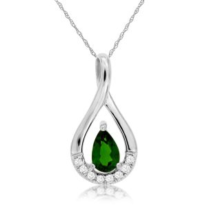 RUSSALITE & DIAMOND PENDANT