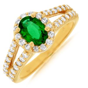 EMERALD & DIAMOND RING