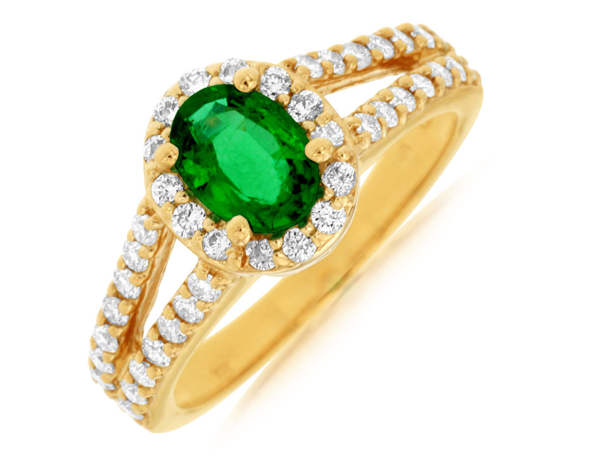 EMERALD & DIAMOND RING