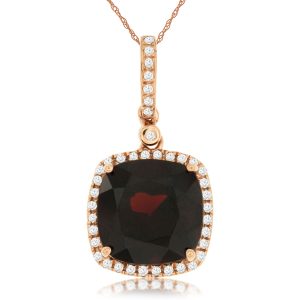 GARNET & DIAMOND PENDANT