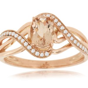MORGANITE & DIAMOND RING