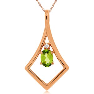 PERIDOT & DIAMOND PENDANT