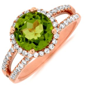 PERIDOT & DIAMOND RING