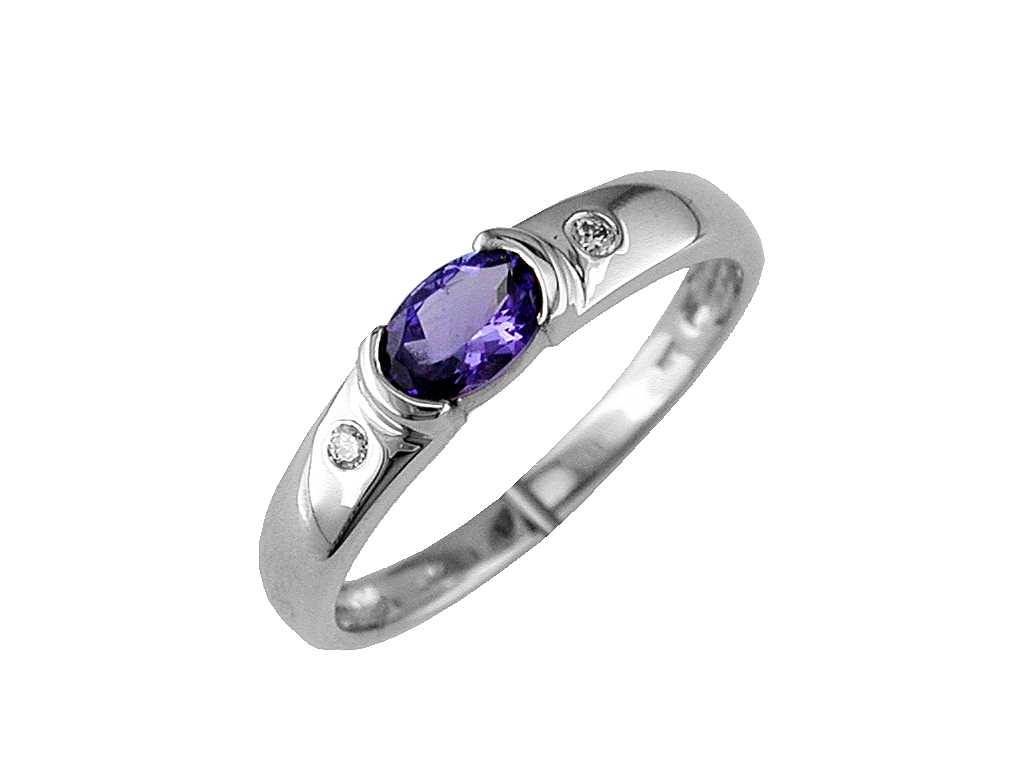 TANZANITE & DIAMOND RING