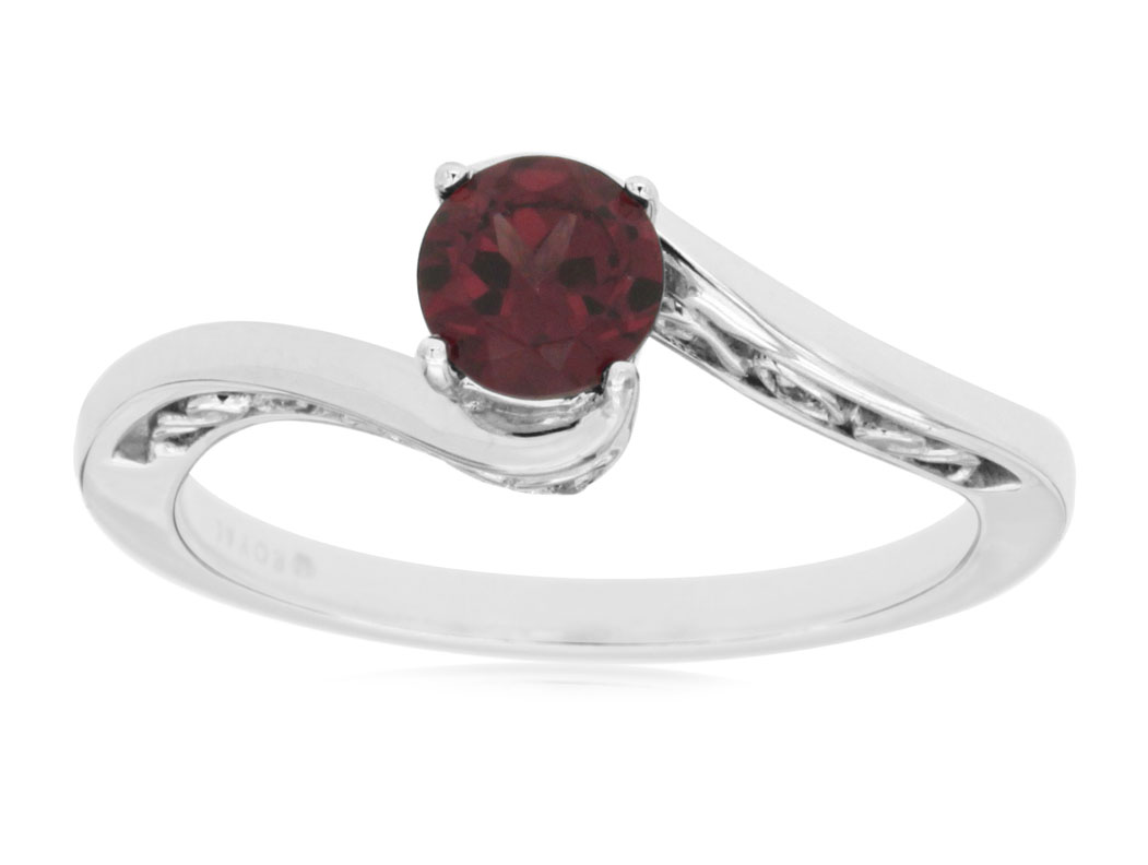 RHODOLITE & DIAMOND RING