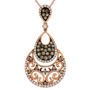 DIAMOND &MOCHA DIAMOND PENDANT