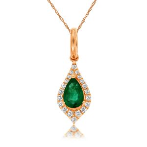 EMERALD & DIAMOND PENDANT