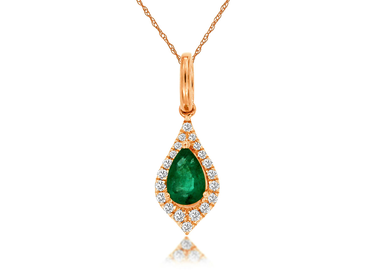 EMERALD & DIAMOND PENDANT