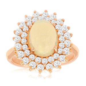 OPAL & DIAMOND RING