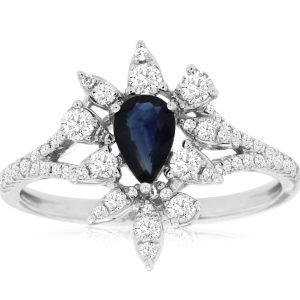 SAPPHIRE & DIAMOND RING