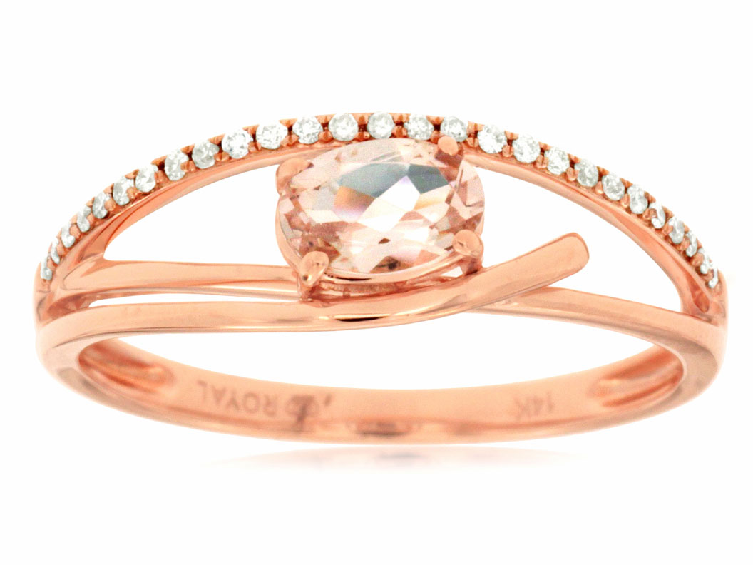 MORGANITE & DIAMOND RING