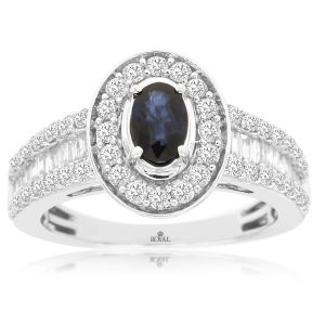 SAPPHIRE & DIAMOND RING
