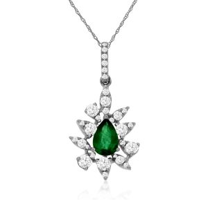 EMERALD & DIAMOND PENDANT
