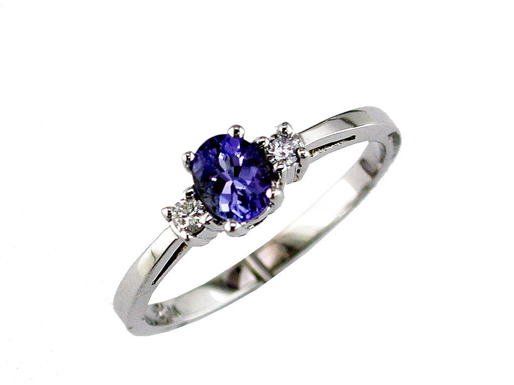 TANZANITE & DIAMOND RING