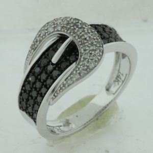 BLACK DIAMOND & DIAMOND RING