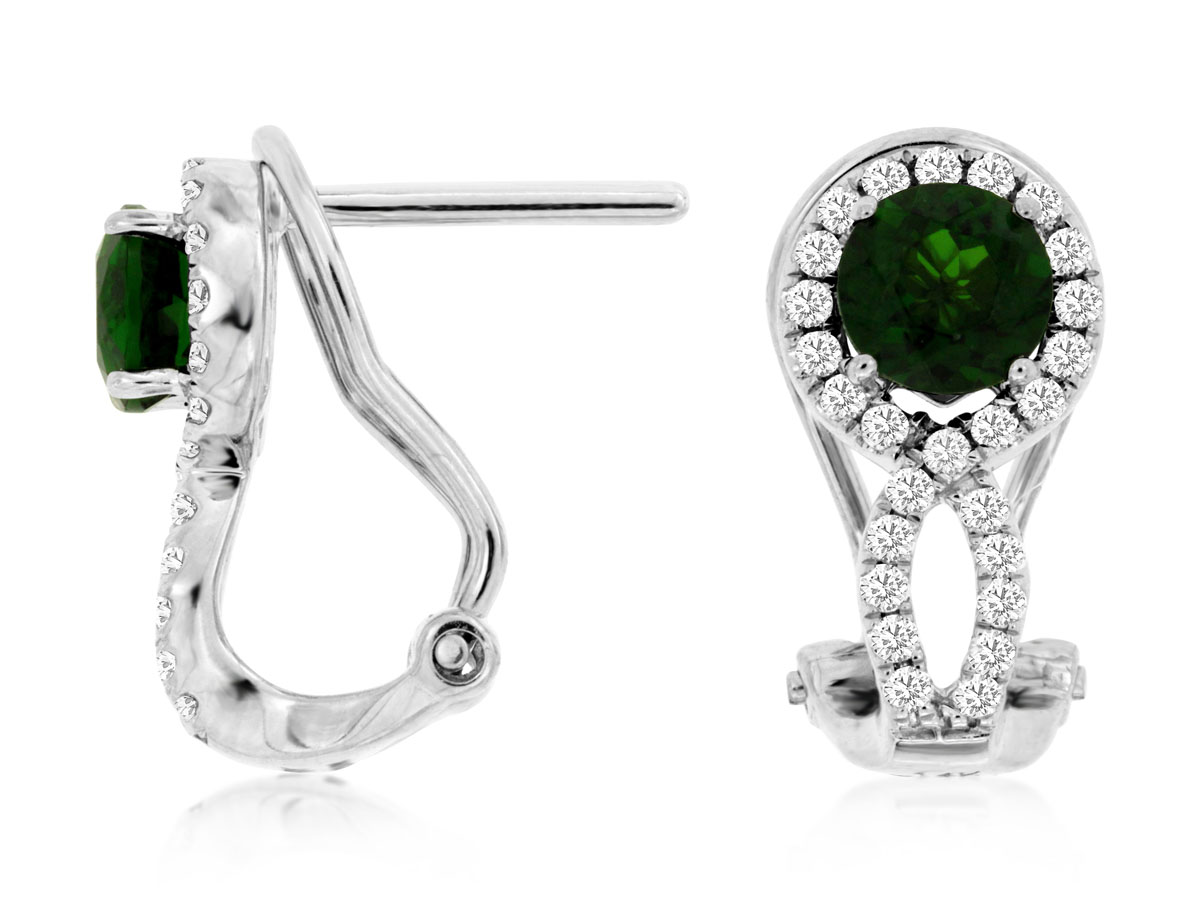 RUSSALITE & DIAMOND EARRING