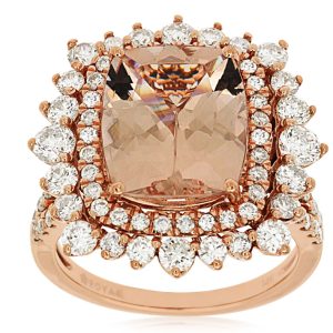 MORGANITE & DIAMOND RING